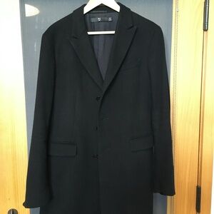 Uniqlo +J (Jil Sander) black cashmere overcoat